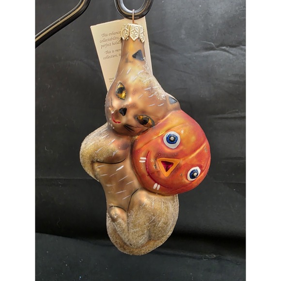Christopher Radko Other - Christopher Radko Boo Boo Kitty 1995 Halloween Cat Pumpkin Ornament 4.5" Tag